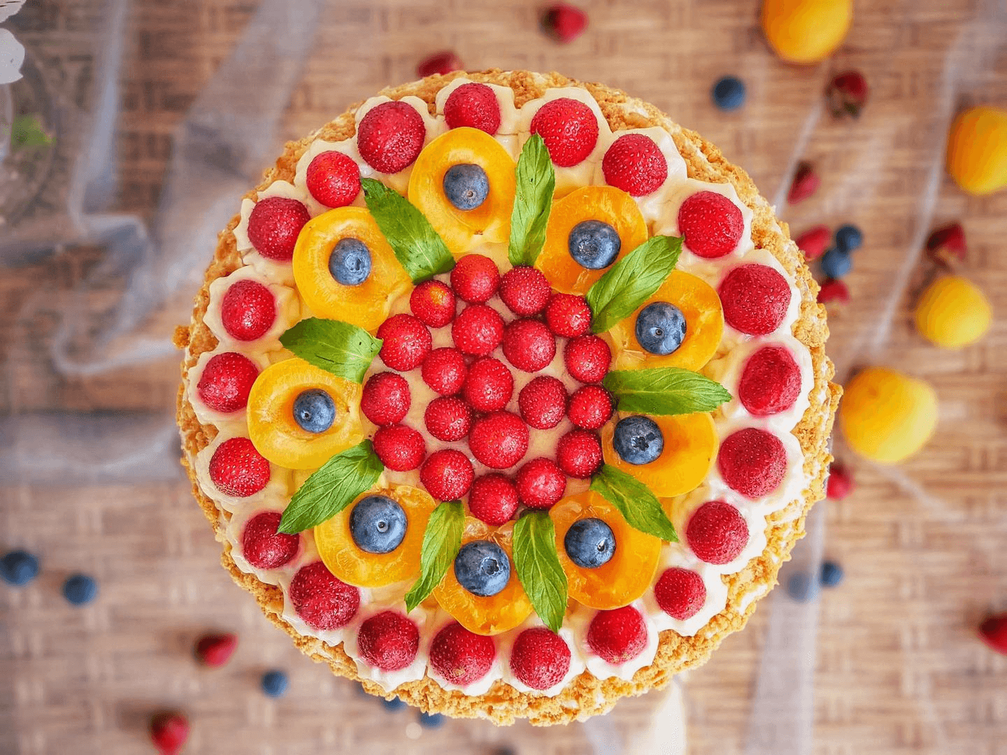 Seasonal fruit cake